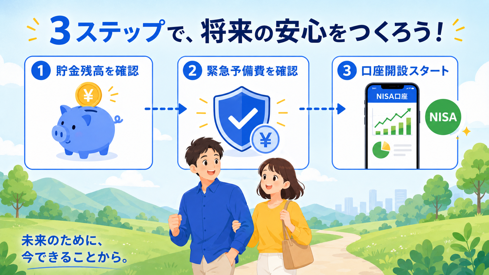 毎月の投資額の決め方のイラスト