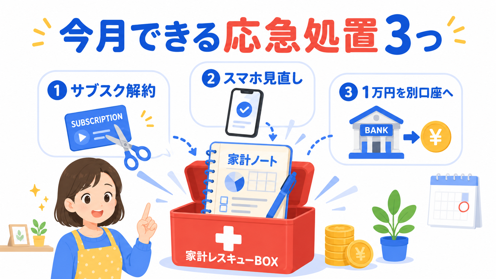 貯金ゼロ卒業3ステップ
