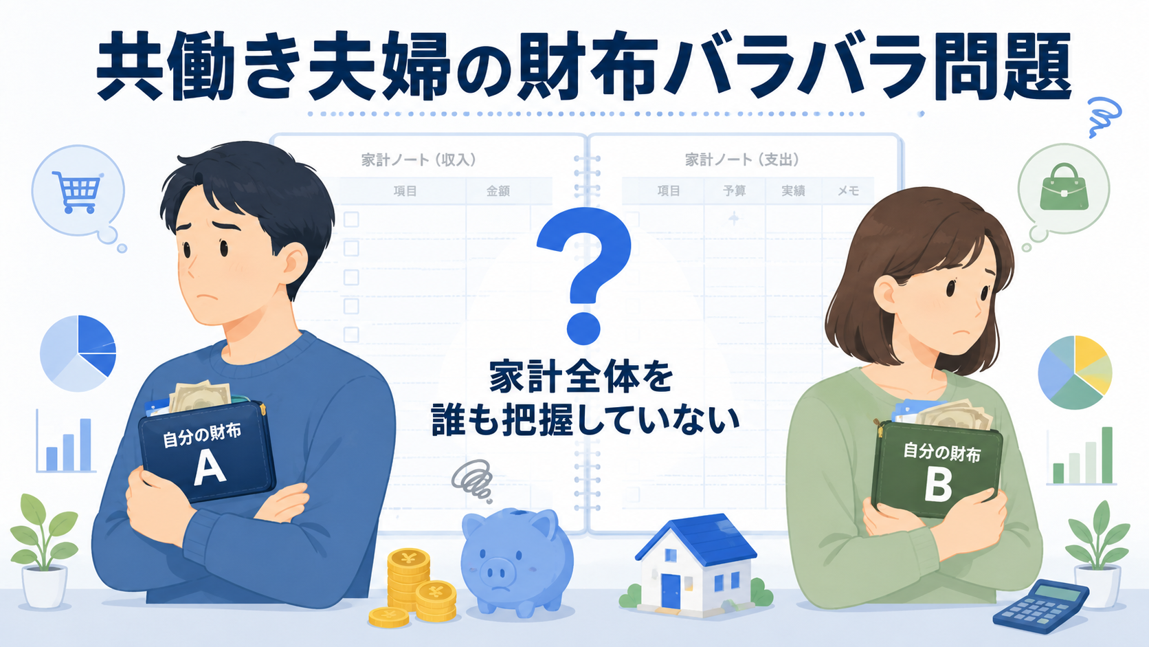共働き夫婦の財布バラバラどんぶり勘定