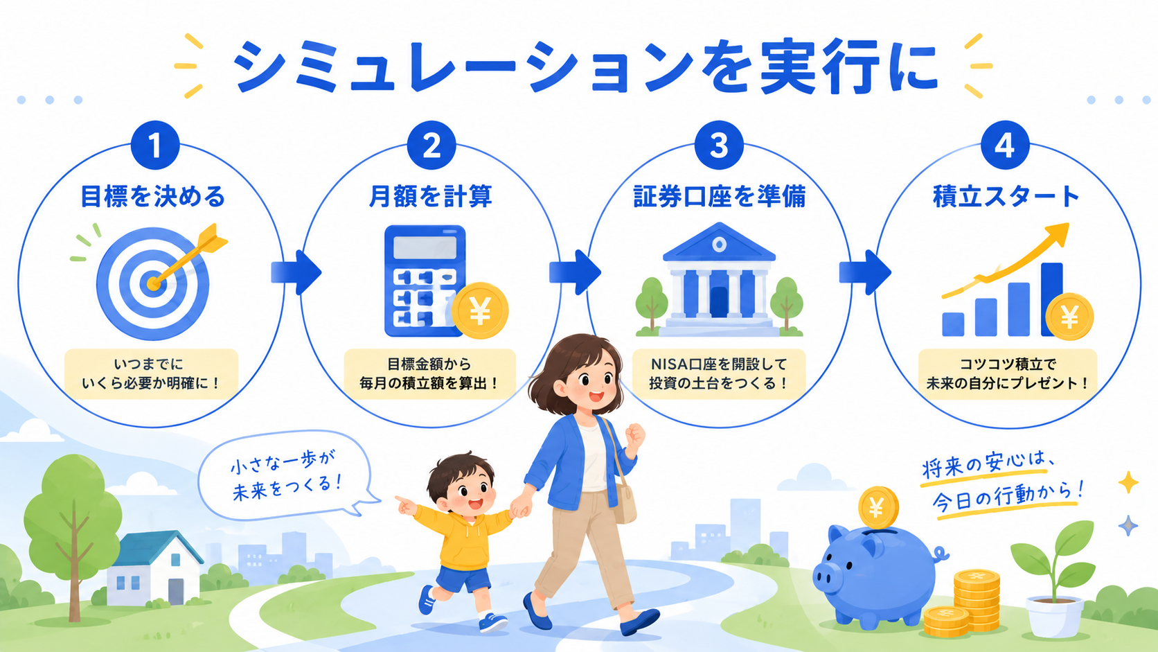 実行4ステップフロー