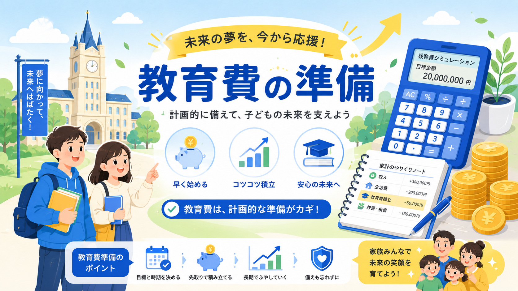 こどもNISAで教育費が足りるかの結論