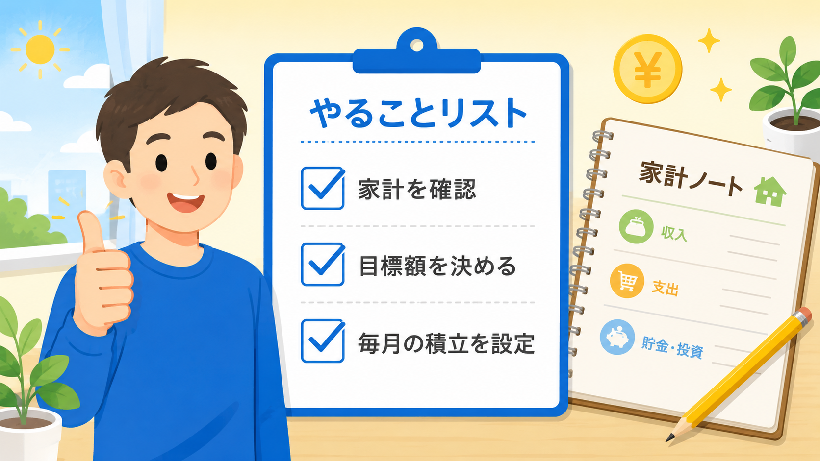 ToDoリストと家計簿のイメージ