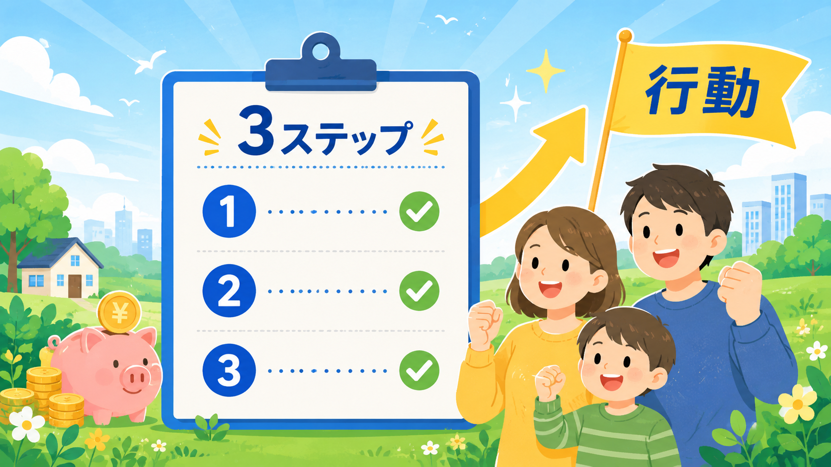 教育費の積立シミュレーション シミュレーション後にやる3ステップ
