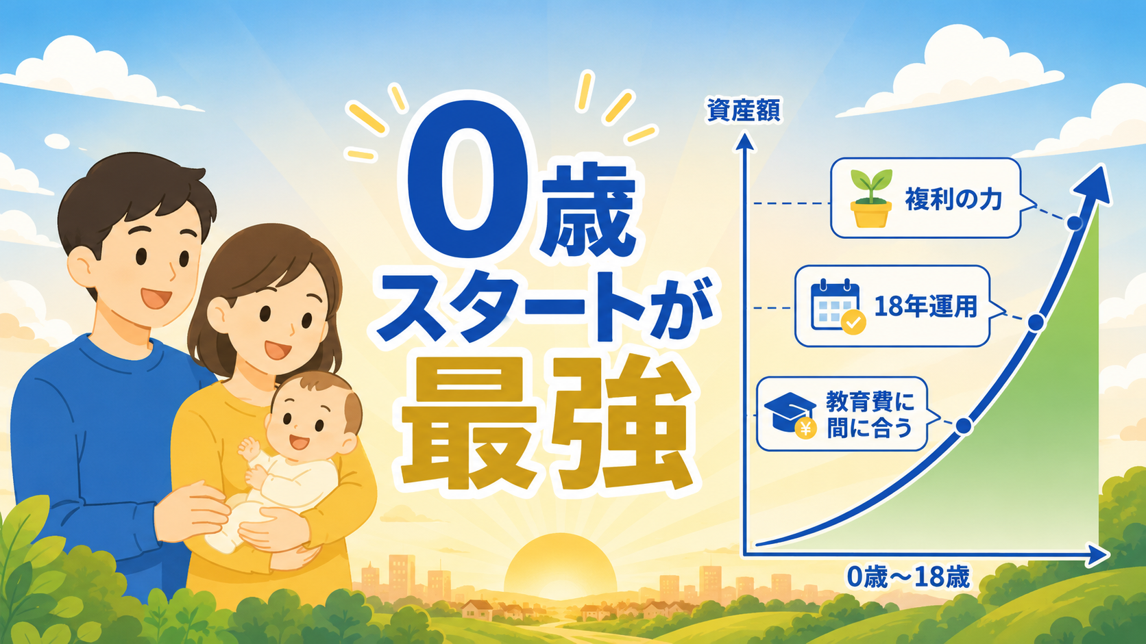 3つのステップを示すアイコン付き図解